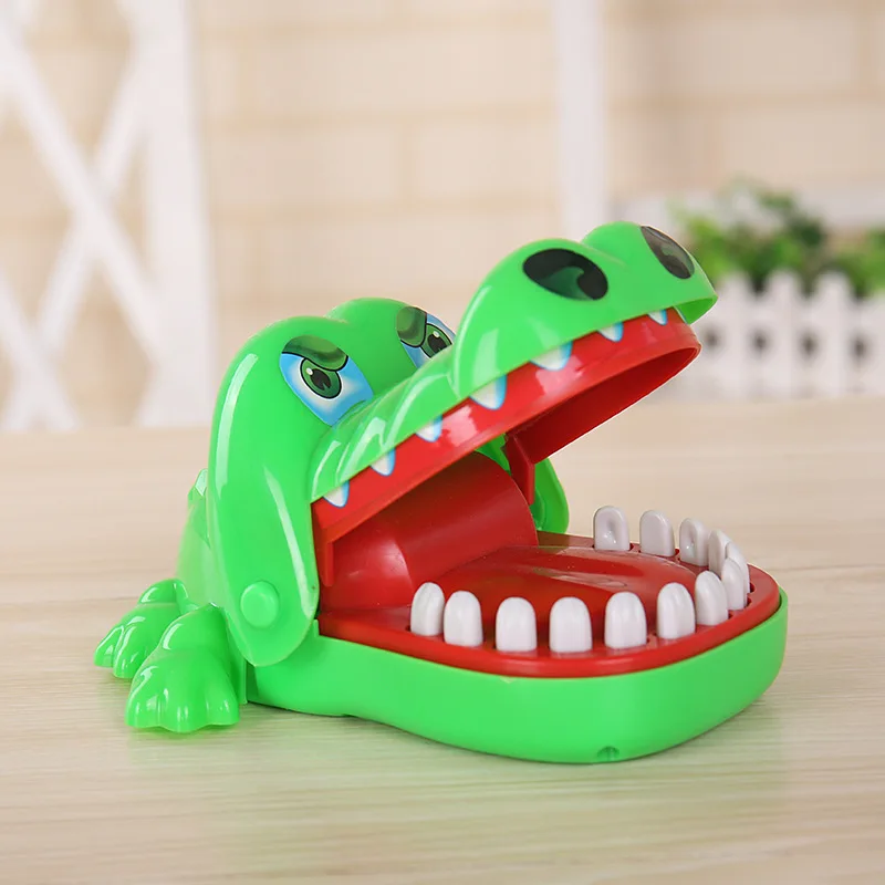 Оригинальная практичная шутка Укус Крокодил рот укус анти-крокодиловой палец