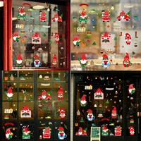 merry christmas decor stickers stickers mall window electrostatic glass doors and windows wall stickers navidad noel new year2