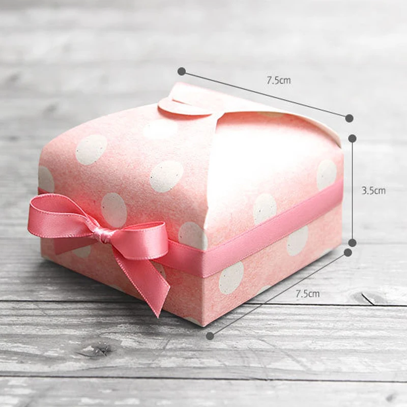 Свадебная конфетная коробка с лентой Творческий десерт шоколадных печенья