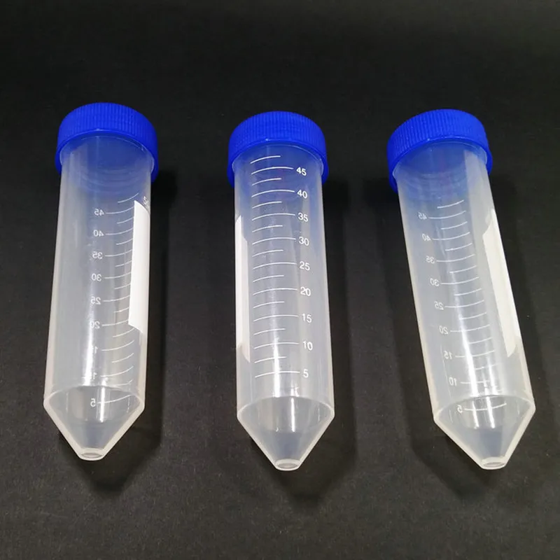 50 мл шт./лот Микроцентрифуга центрифужные трубки с V-образной винтовой крышкой