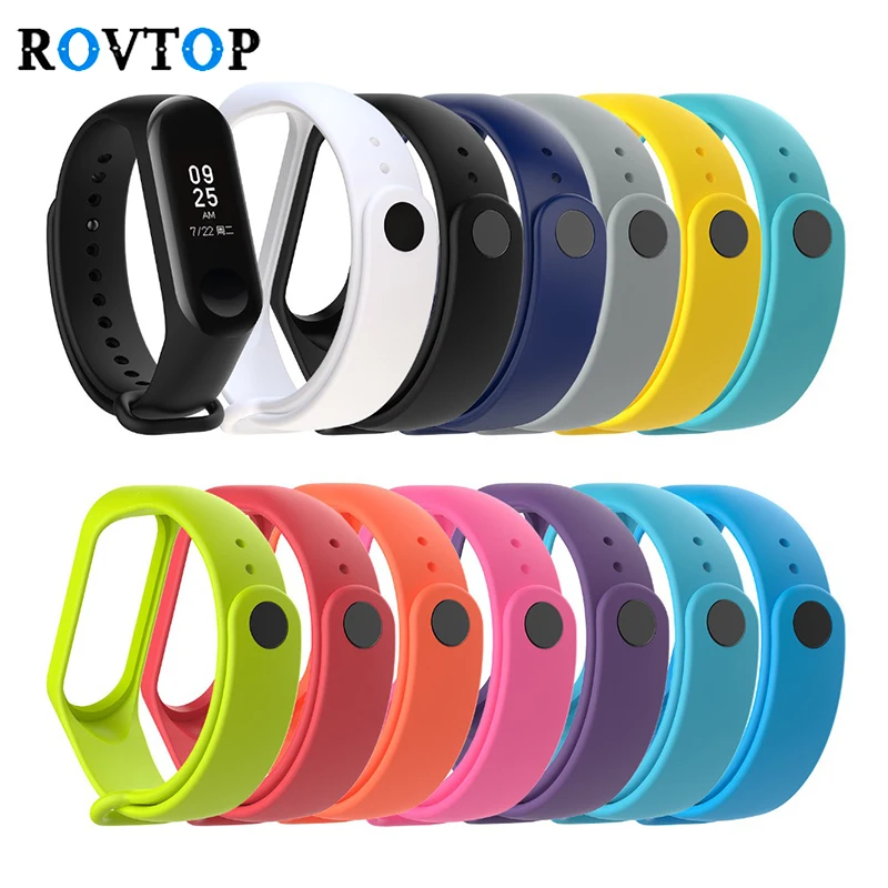 Rovtop браслет для Xiaomi Mi Band 3 4 ремешок часы силиконовый Z2 | Электроника
