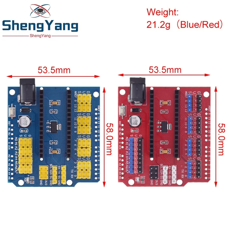 Плата совместимая с контроллером NANO I/O датчик расширения Shield Module для Arduino UNO R3 Nano V3.0 3,0, интерфейс I2C PWM, 3,3 В Плата совместимая с контроллером NANO I/O датчик расширения Shield Module для Arduino UNO R3 Nano V3.0 3,0, интерфейс I2C PWM, 3,3 В