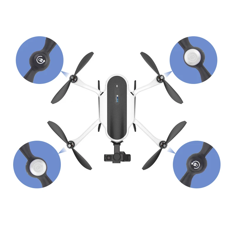 4/8 шт. Сменные лопасти пропеллеров реквизит для GoPro Карма Drone самоблокирующиеся