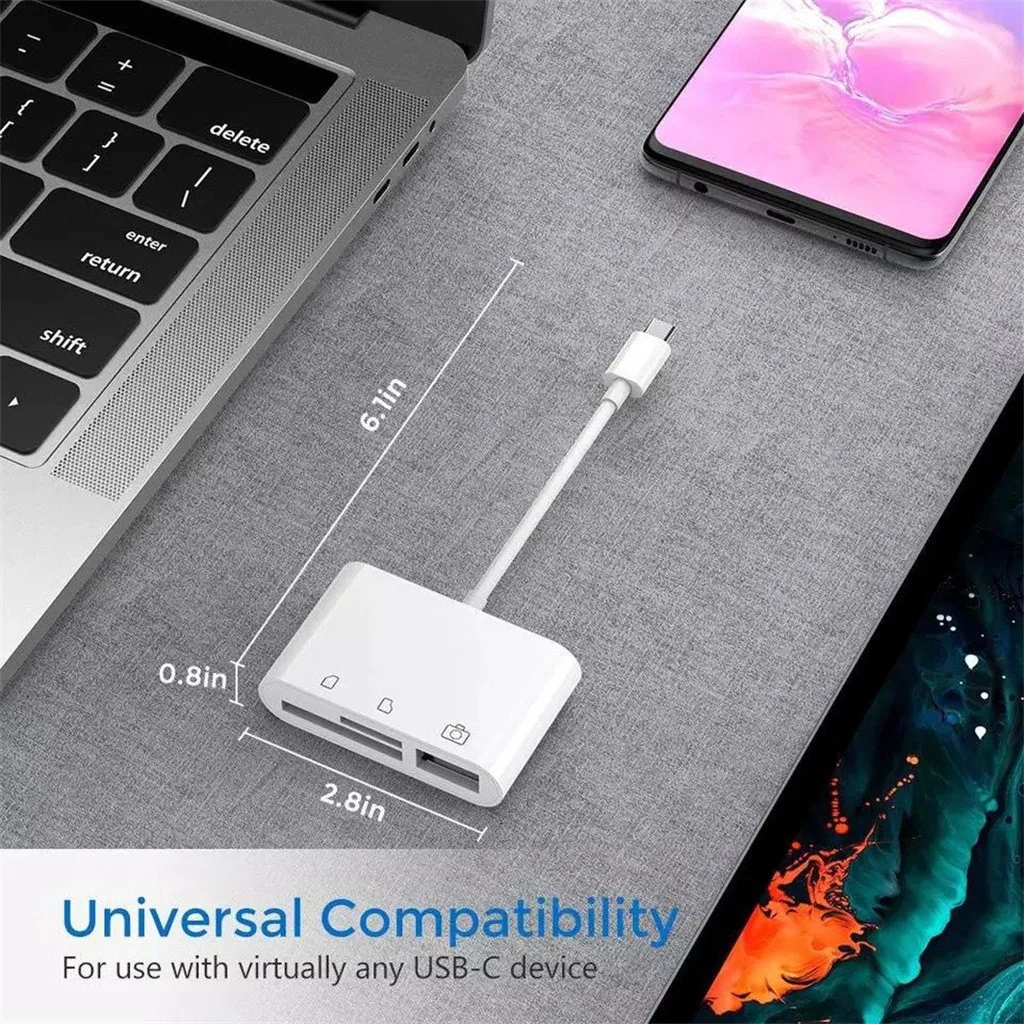 3 в 1 картридер типа C на USB 2 0/SD/TF u диск OTG концентратор адаптер для Macbook Pro|USB-хабы| |