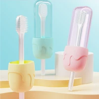 liquid silicone childrens training toothbrush newborn childrens dental oral care toothbrush baby oral cleaning tool baby produ