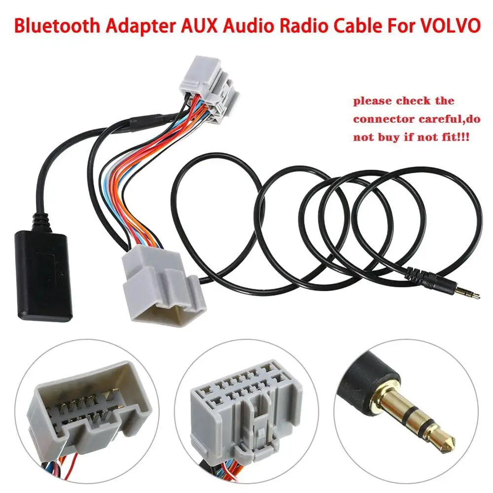 14Pin автомобильный аудиоприемник AUX IN Bluetooth адаптер аудио AUX кабель для Volvo C30/S40/V40/V50/S60/S70/C70 адаптер приемника