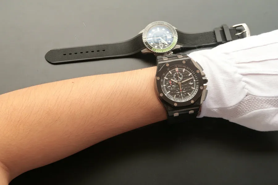 

Men' Watch Automatic Chronograp Multi-function Watch AP Royal Oak Series 26400 Rubber Strap 44mm Diameter 1:1 Replica Watch