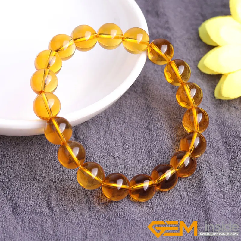 Браслет из натурального камня желтого цитрина браслет сделай сам ювелирные