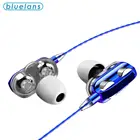 Проводные наушники, Универсальные наушники с разъемом 3,5 мм, наушники с высокими басами, гарнитура из силикагеля, наушники-вкладыши с двойной подвижной катушкой