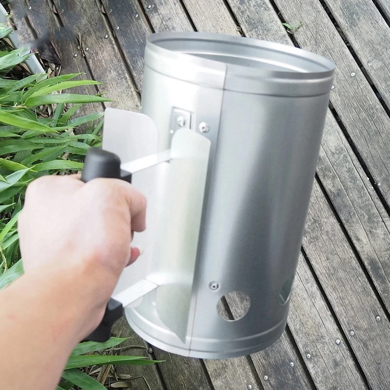 

New Sale Outdoor Barbecue Chimney Starter Bbq Fire Stove Fire Barrel Charcoal Barrel Ignition Barrel Carbon Grill Steel Igniter