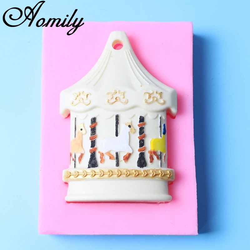 

Aomily, новинка, помадка в форме карусели, фотообои, инструменты для украшения выпечки своими руками