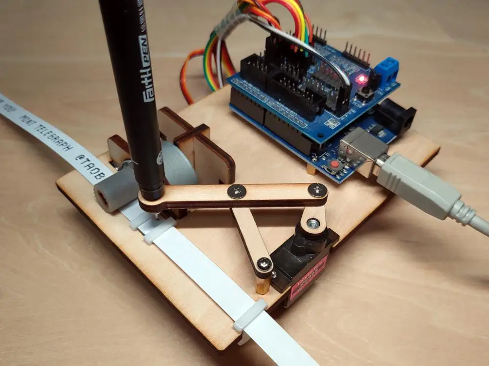 Мини ТЕЛЕГРАФ с открытым исходным кодом телеграф для Arduino сервоприводом сделай