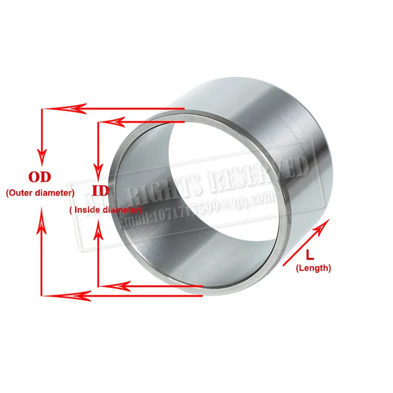 Антифрикционная труба внутренний диаметр ID 8 мм закаленная стальная Gr15 подшипник