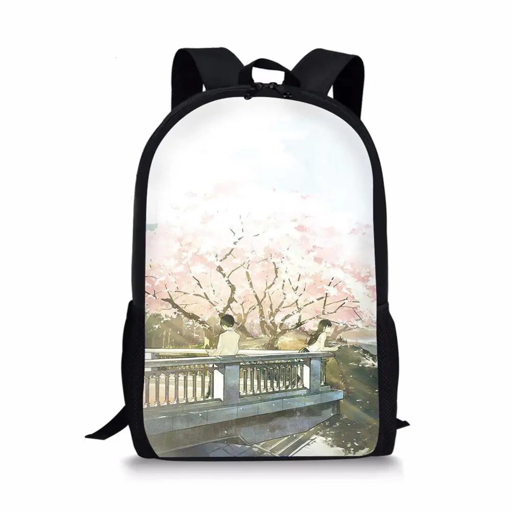 HaoYun Fashion Children Backpack I want to eat your pancreas Pattern School Book Bags Cartoon Gothic Design Teenagers School Bag