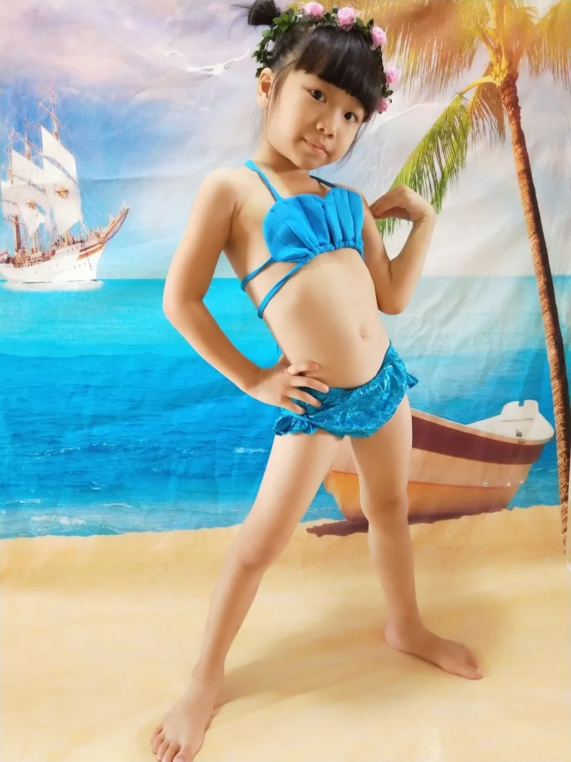 Костюм женский летний из 3-5 предметов праздничный купальник-бикини с хвостом