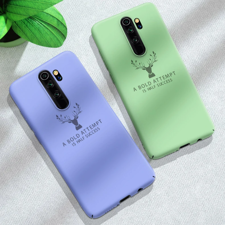 For Xiaomi Redmi Note 8 Pro Case Hard PC Deer Slim Matte Coque Protective back cover for xiaomi redmi note 8pro note8 |