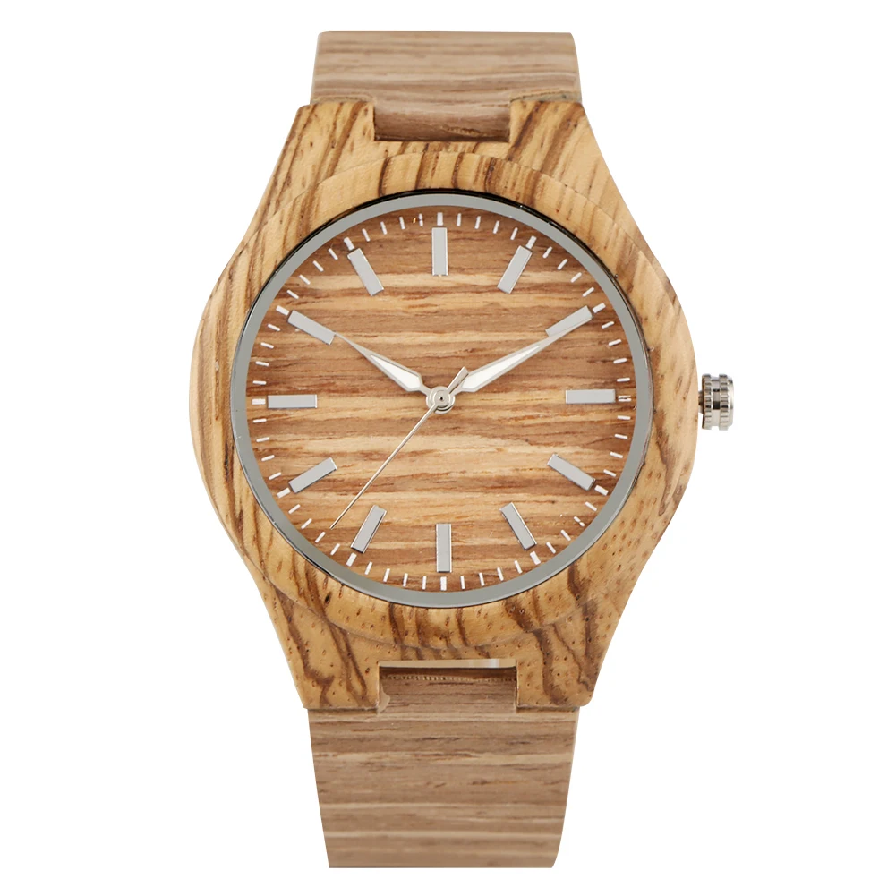 Часы наручные мужские кварцевые с кожаным ремешком легкие деревянным ручная