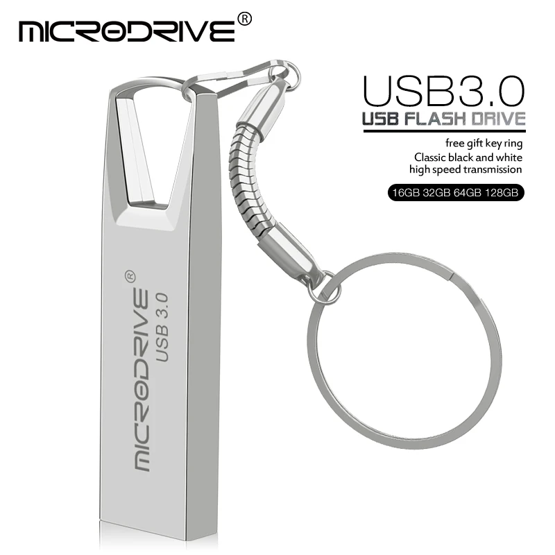 

High quality USB 3.0 flash drive Pendrive 128GB 64GB 32GB 16GB 8GB 4GB Pen Drive USB Flash Stick 256gb free Key Ring