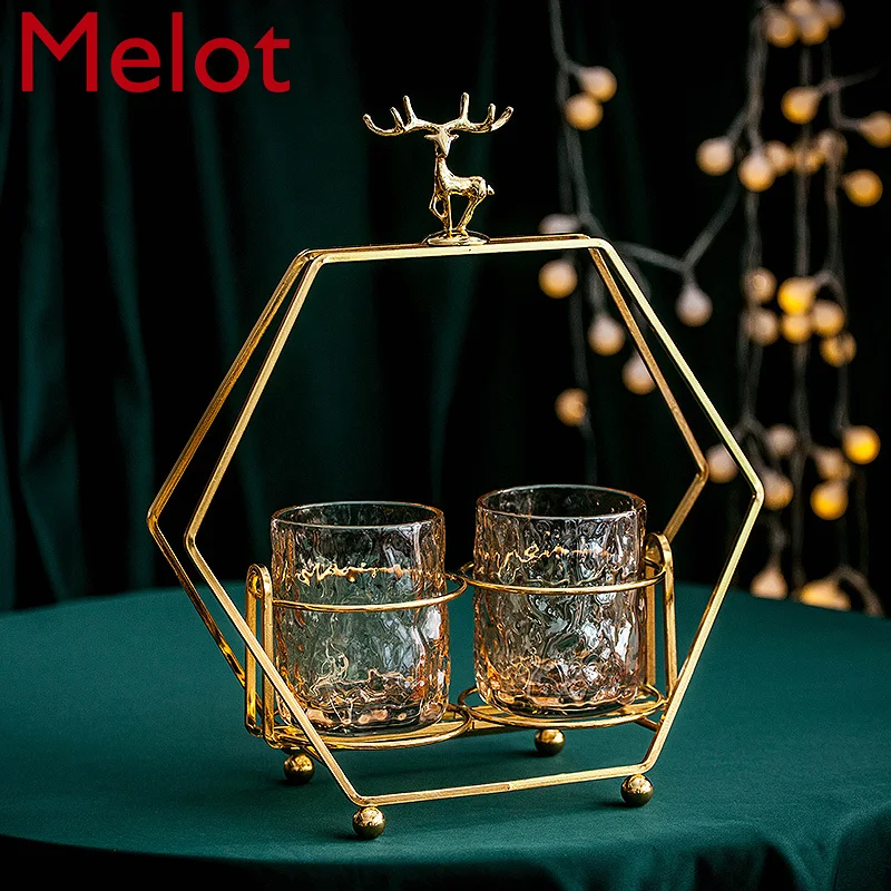 

Fruit Fork Set Creative Nordic Luxury Fork Household Storage Jar Stainless Steel European Fruit Stick Gift Giving High Grade