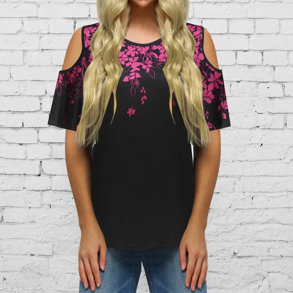 SAGACE футболка Новая женская с круглым вырезом и цветочным принтом Harajuku Kawaii 90s в