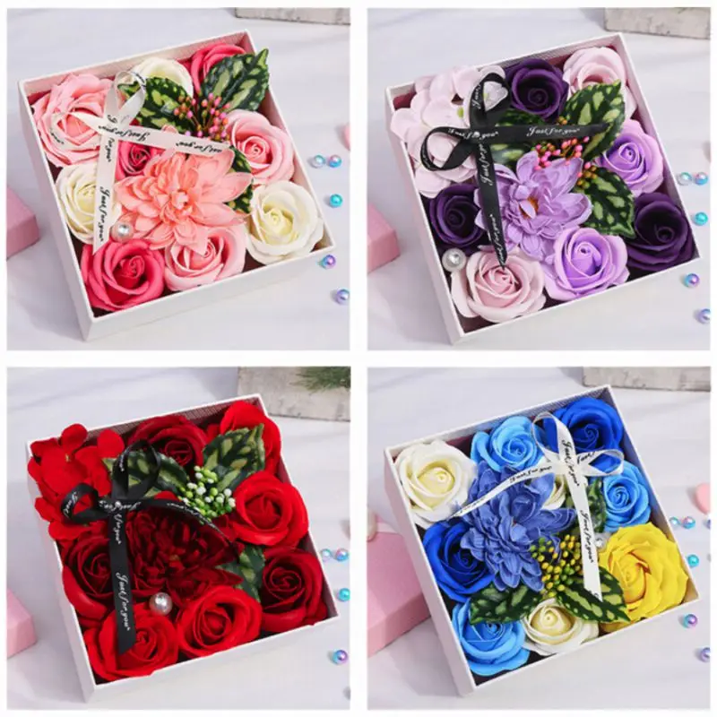 Мыло в виде розы на День святого Валентина искусственный цветок Цветочная