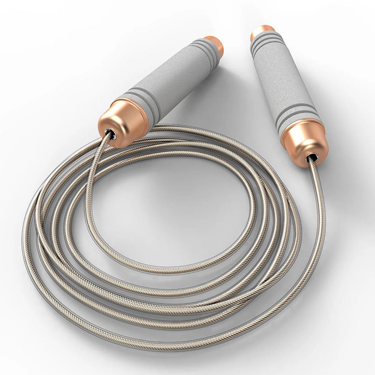 

2.8m Jump Skipping Rope Bearing Skipping Rope Weighted Fast Speed Steel Wire Jumping Rope for Adult Kids Gym Fitness Training