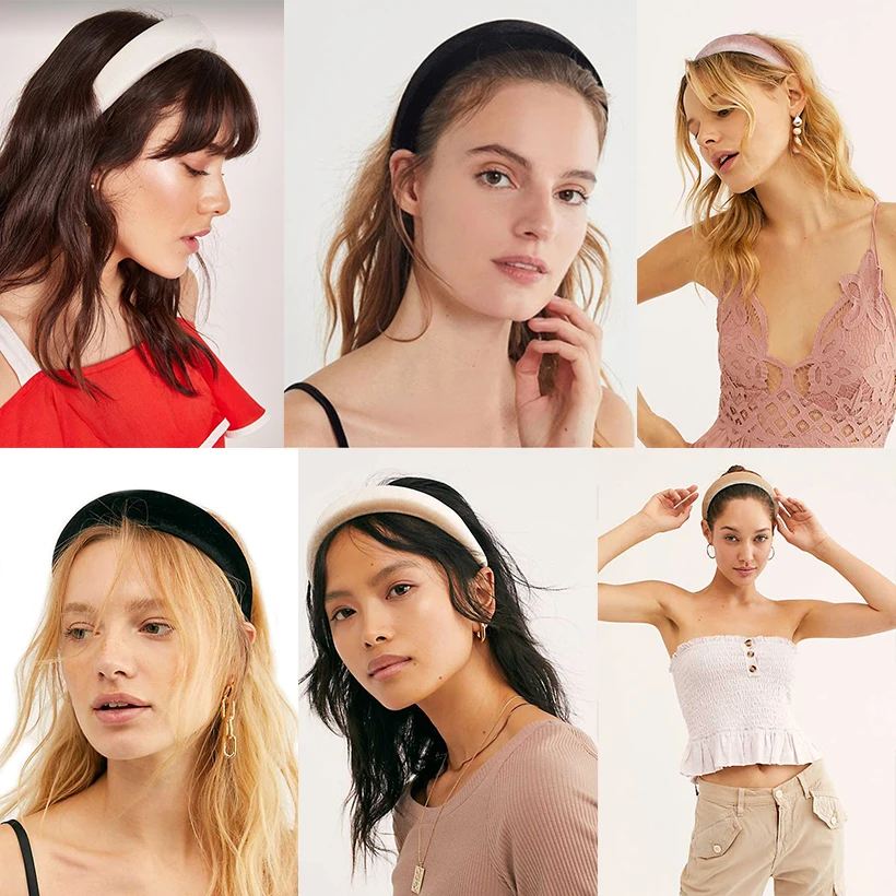 Повязка на голову LEVAO из молочного шелка средней толщины с подкладкой украшение