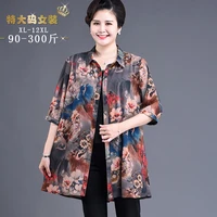mother middle aged spring dress chiffon foam shirt coat western style suit 2021 summer new middle aged and old women summer coat