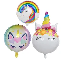 unicorn balloon baby rainbow horse hydrogen balloon children birthday party decoration unicorn head aluminum foil balloon