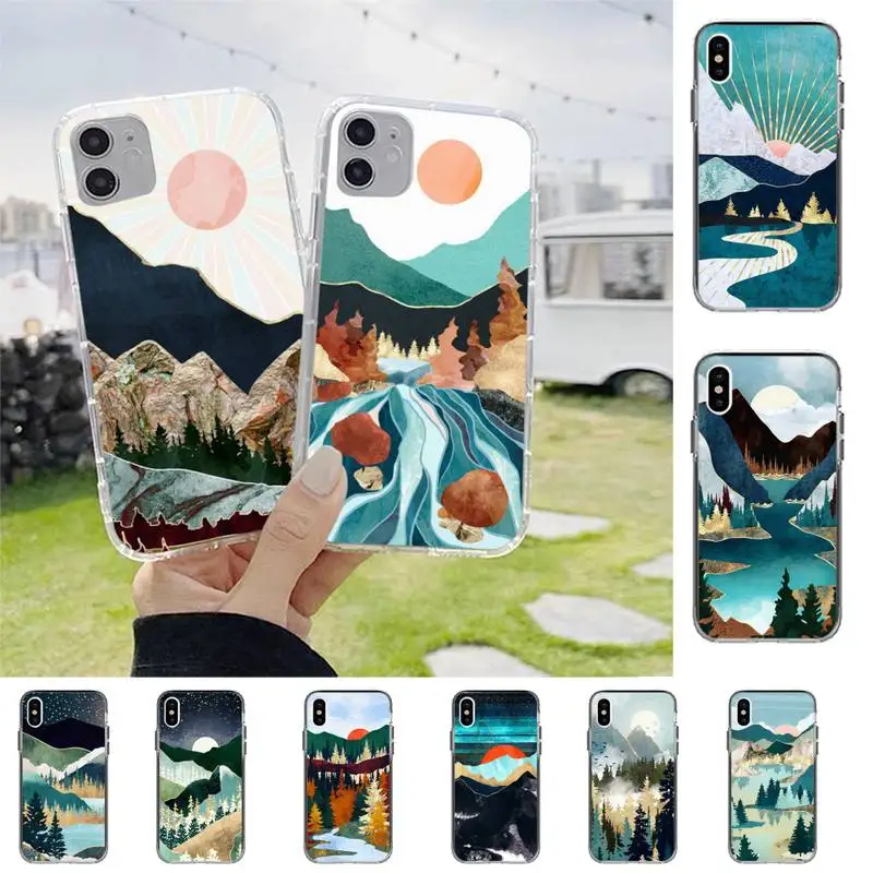 

Hand Painted Phone Case For iPhone X XS MAX 6 6s 7 7plus 8 8Plus 5S SE 2020 XR 11 11pro max DIY Clear capa