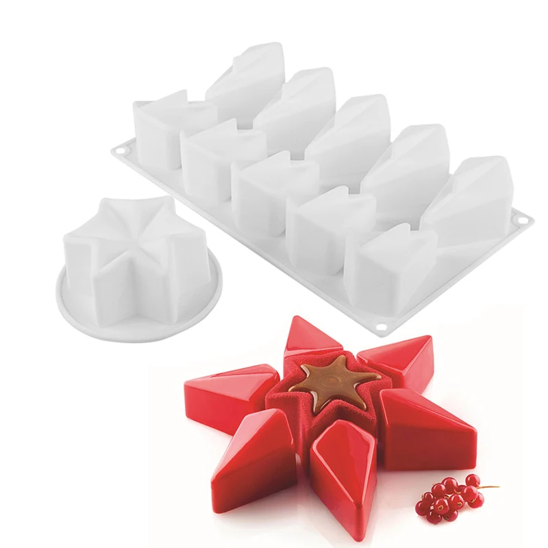 Волшебная звезда силиконовая форма для торта выпечки шоколадные бобы мусс торты