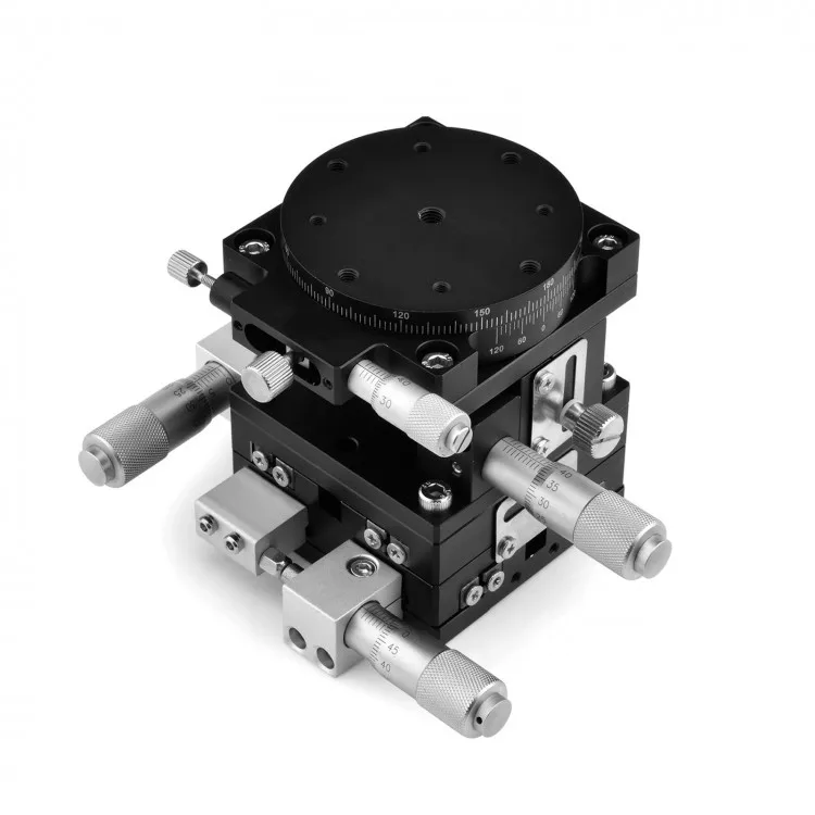 

LT60-LM/LT60-RM 60x60mm XYZR Axis Trimming Platform V-Type 4 Axis Manual Linear Stage Bearing Tuning Sliding Table