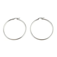 hoop earrings stainless steel silver color gold color circle ring earring hoop elegant fashion women love diy jewelry