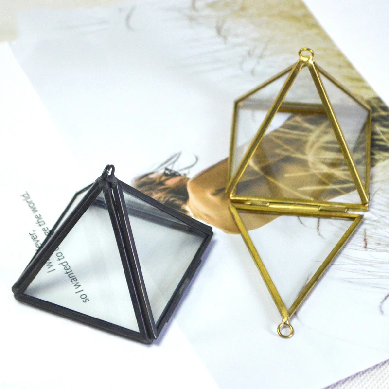 Ins Style прозрачный стеклянный контейнер для хранения ювелирных изделий