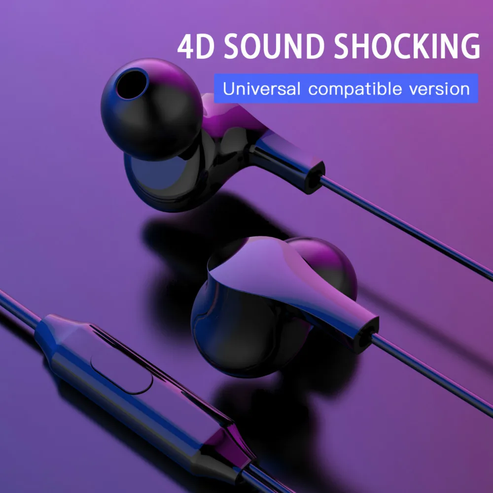 Новая гарнитура macaroon in ear с микрофоном шумоподавление стерео затычки для ушей
