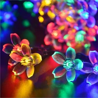 5m led fairy garden courtyard cherry blossom solar lights string outdoor waterproof christmas party wedding home decoration