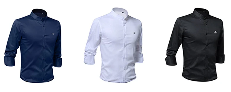 Хлопок вышитые модные Blusa Camisa Social Masculina Dudalina длинный рукав Slim Fit рубашка мужская одежда с цветочным принтом белый мужской