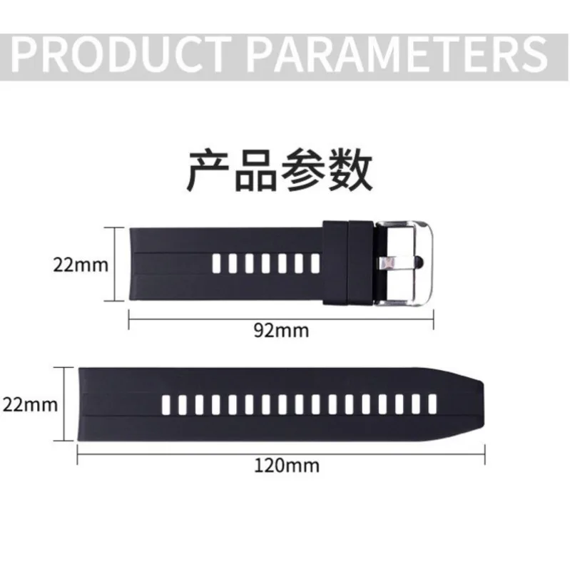 

Premium Rubber Strap For Watch GT Sport Rubber Watch Band For Huawei Watch GT 22mm Smart Watch Replacement Wristband Watchband
