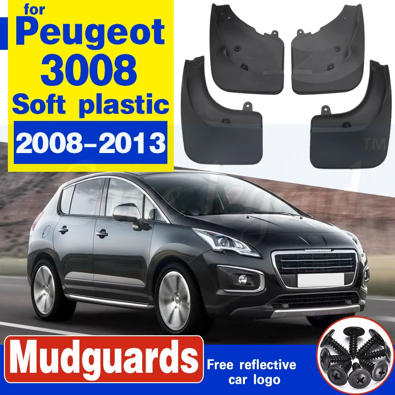 Брызговики для Peugeot 3008 2008 2013 брызговики аксессуары стайлинга автомобиля 2009 2010 2011