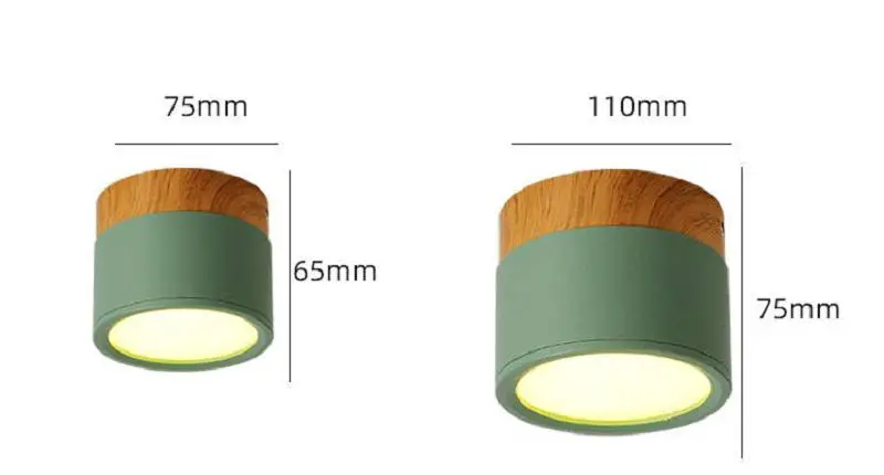 Светодиодный светильник 5 Вт 7 10 15 круглая лампа для открытого монтажа 110V 220V 230V 240V