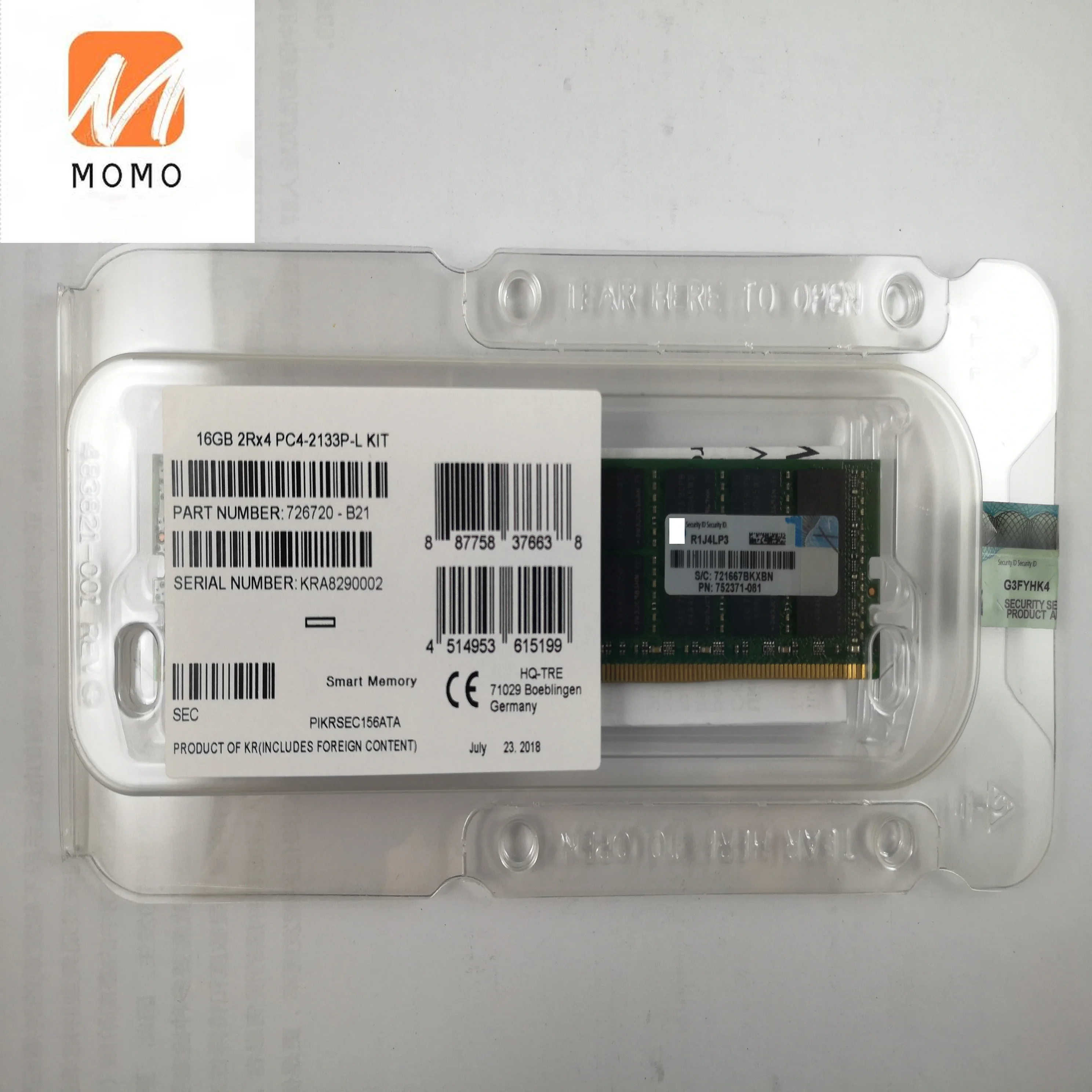 726720-B21 16GB 2RX4 DDR4-2133 PC4L-1700 Registered сервер оперативная память для компьютера AU