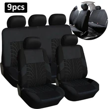 Car Seat Cover Set Universal Front&Rear Embroidery Protector Cover Seats Car Styling Car Interior Car Accessories  Fit Most Cars