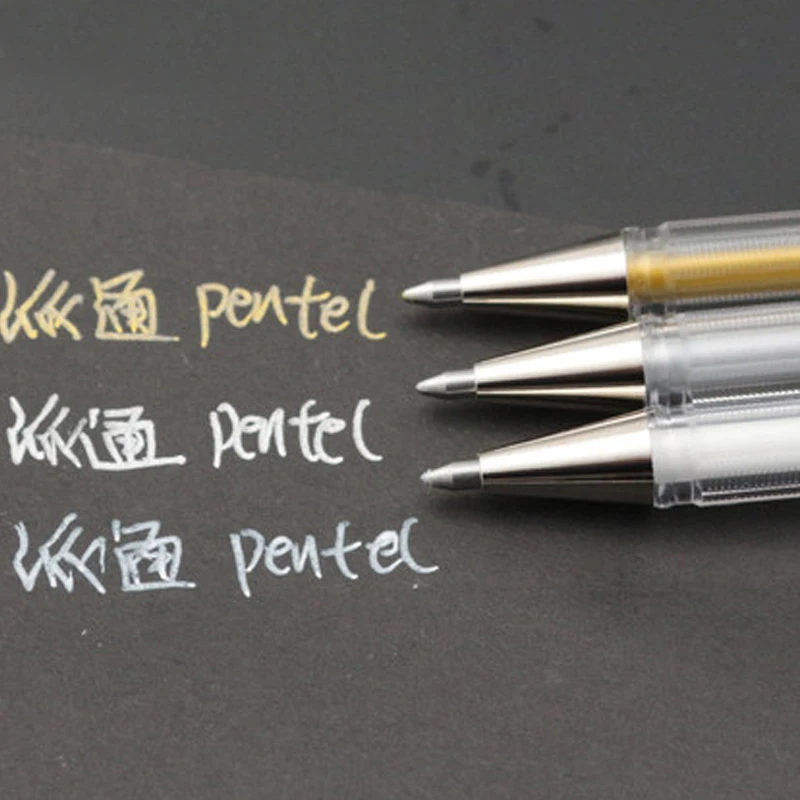 1 шт Металлическая гелевая ручка 0,8 мм K108 металлическая Гелевая Кисть для высвечивания ручки художественная живопись фото украшение