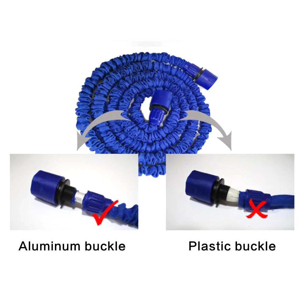Расширяемый садовый шланг шланги для полива с распылителем магический гибкий