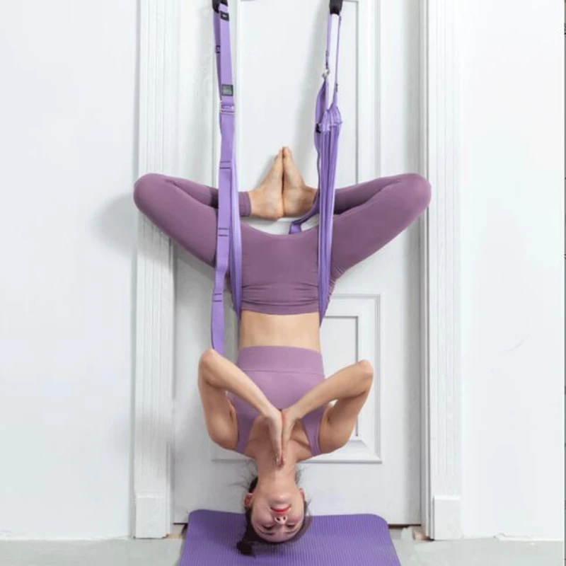 

Aerial yoga rope one word horse open hip stretch yoga with inverted rope pull stretch belt splits lower waist trainer