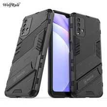 Case For Xiaomi Redmi 9T Cover For Redmi 9T 9 9A 9C Kickstand Shockproof Back Bracket Holder Cover For Redmi 9 9A 9C 9T Fundas