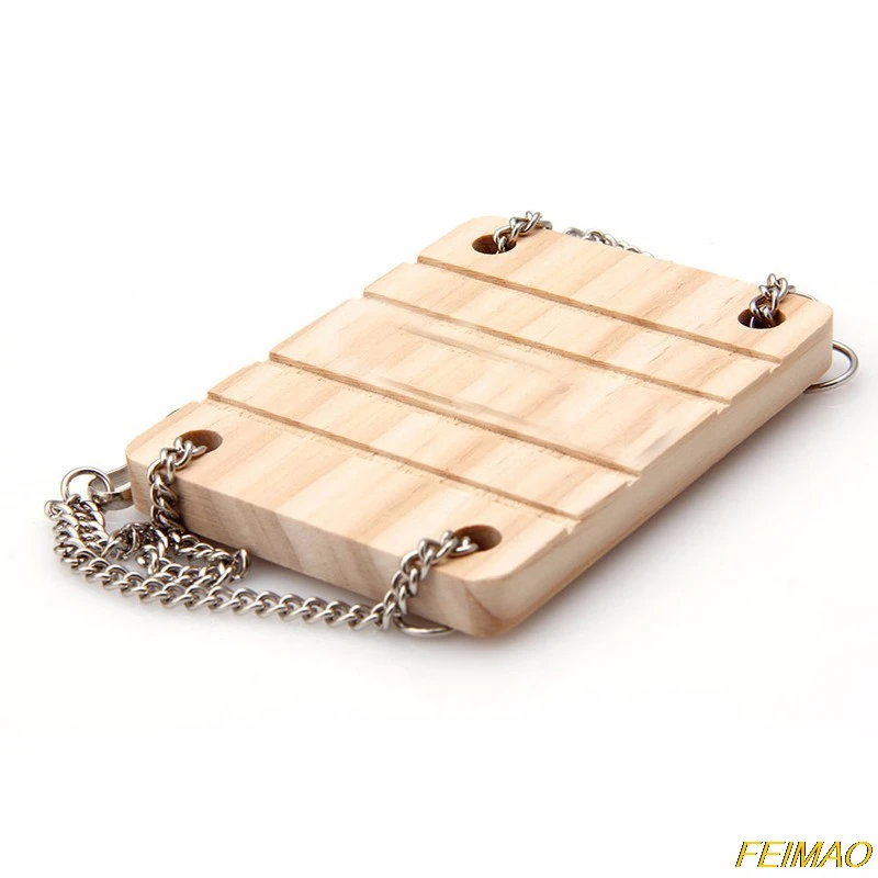 Хомяк подвесной мост лестница деревянные качели клетка игрушка для мелких