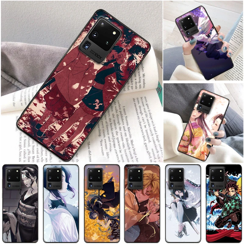

Demon Slayer Kamado Tanjirou Kimetsu No Yaiba Agatsuma Zenitsu Kamado Nezuko Phone Case For Samsung Galaxy S20 Plus FE Coque