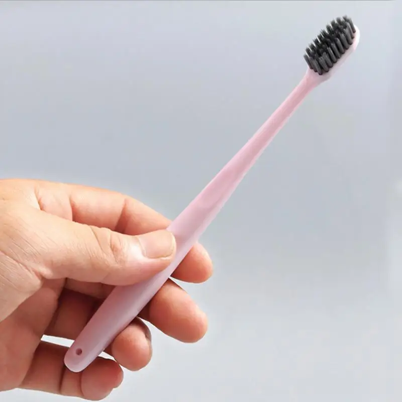 4 шт./компл. с бамбуковым древесным углем Зубная щётка вида цветов Нескользящая