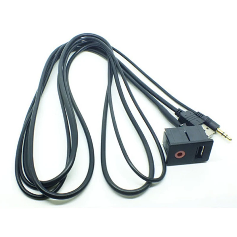 Автомобильный Удлинительный кабель USB AUX DSMOTEK 150 см адаптер для приборной панели